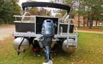 image of deluxe pontoon with 50 HP 4 stroke Yamaha